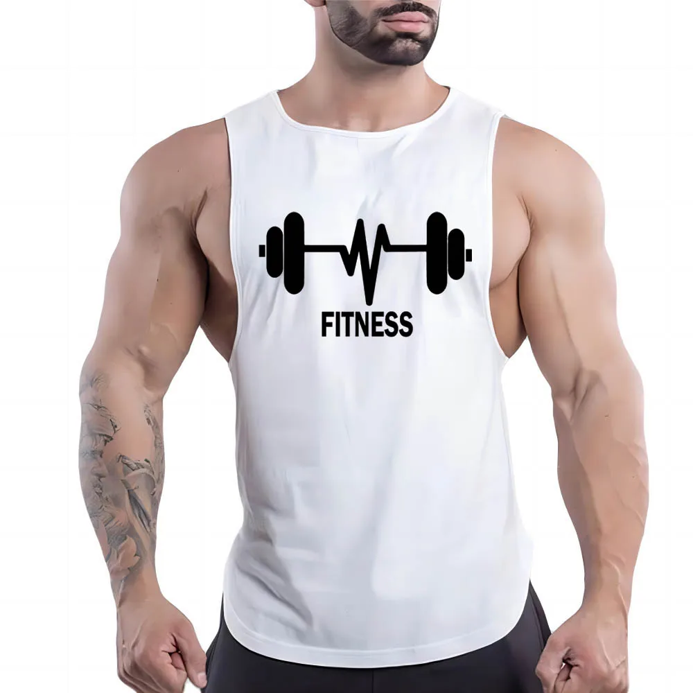 Leisure Fnaf Fashion Y2k Print Tank Top Breathable Basketball Sleeveless Shirt Outdoor Gym Clothing Men Sport Summer Quick Dry