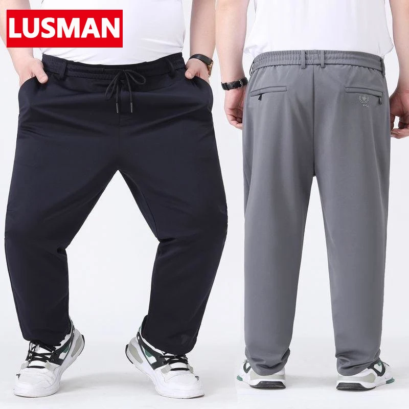 Large Size Men's Trousers 10XL Thick Stretchy Straight Cut Pants Plus Size Casual Sports Pants Big Size Men Clothing Ropa Hombre