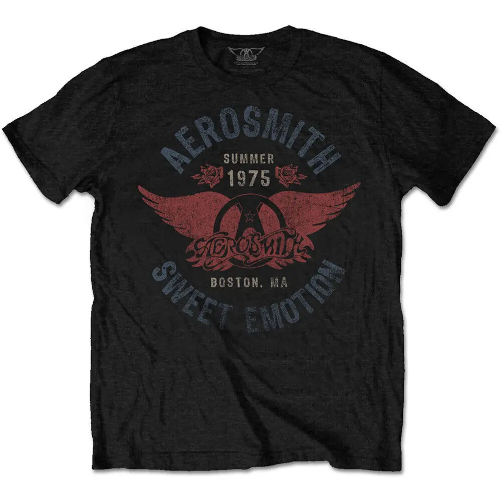 Aerosmith - Official Unisex T- Shirt - Sweet Emotion - Black Cotton