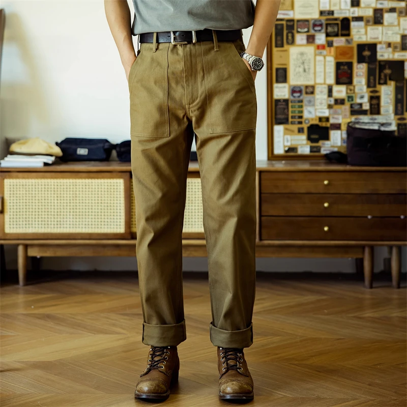 Red Tornado OG-107 Fatigue Pants Men Herringbone Twill Casual Trousers Army Green