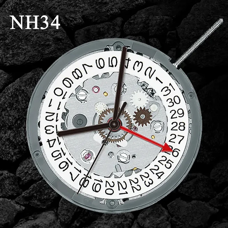 Japan nh34 Movement New Original 24 jewels nh34a gmt 4 Hands 4R34 GMT Date Watch Automatic Metal High Accuracy Winding