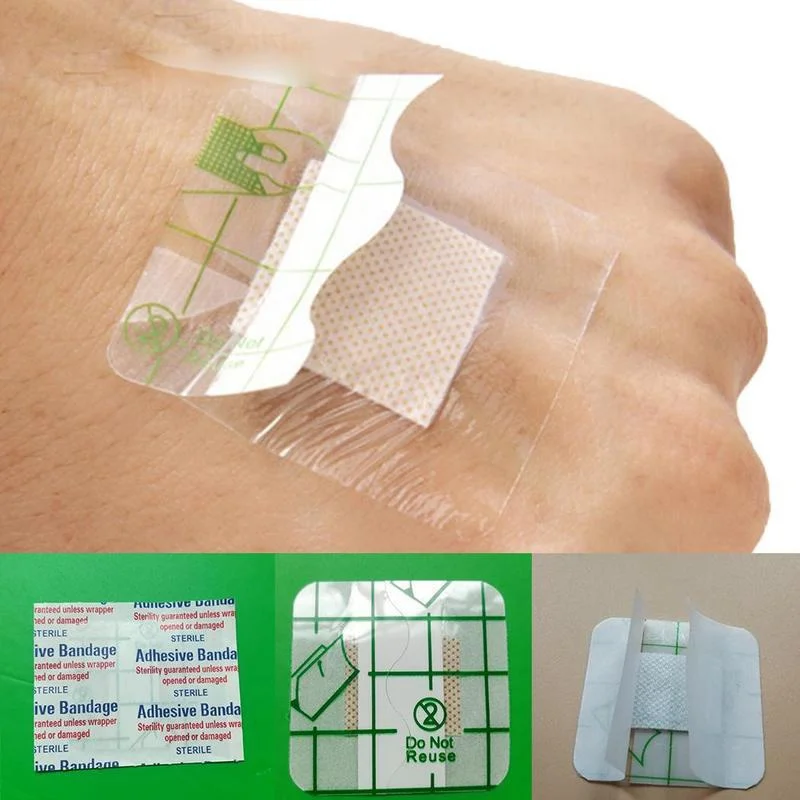 25/50/100PCS Medical Adhesive Square Wound Sticker Band First Aid Bandage Emergency Kit Waterproof First Aid Care Hot Sale