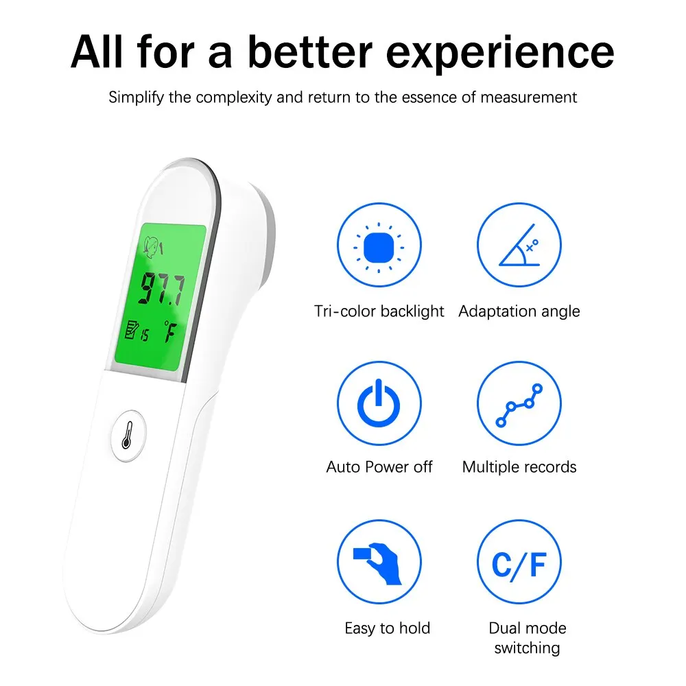 New Infrared Digital Thermometer Non Contact Forehead Medical Baby Thermometer IR Fever Temperature Tool Termometro