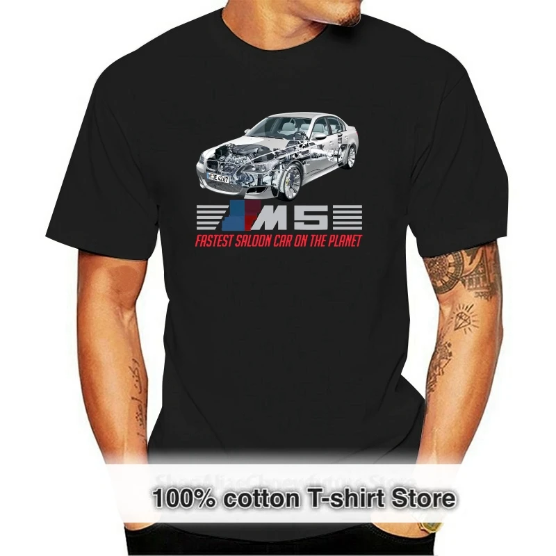 Tshirt Homme 2024 New Sleeve Harajuku Tops E60  Fastest T-Shirt E60  Fastest Saloon Car On Planet Cool Tee Shirt