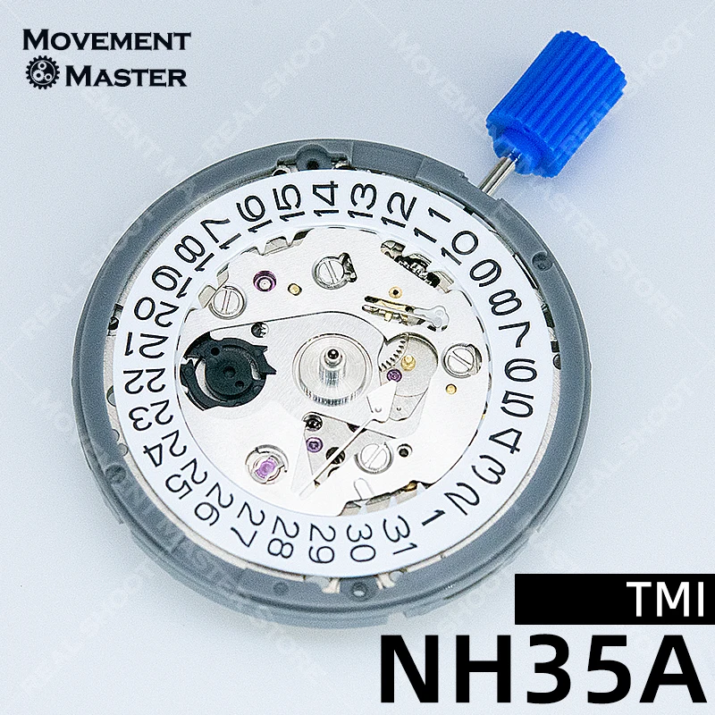 TMI Japan NH35 Movement High Accuracy Mechanical Automatic Watch Wrist Day Date Set Mechanical Wristwatches Watch Wrist For Men