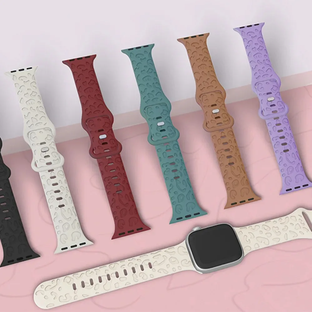 Engraved Strap For Apple Watch Band 45mm 44mm 42mm 41mm 40mm 49mm 40 mm correa bracelet iwatch series ultra 2 9 7 se 3 6 8 5 4