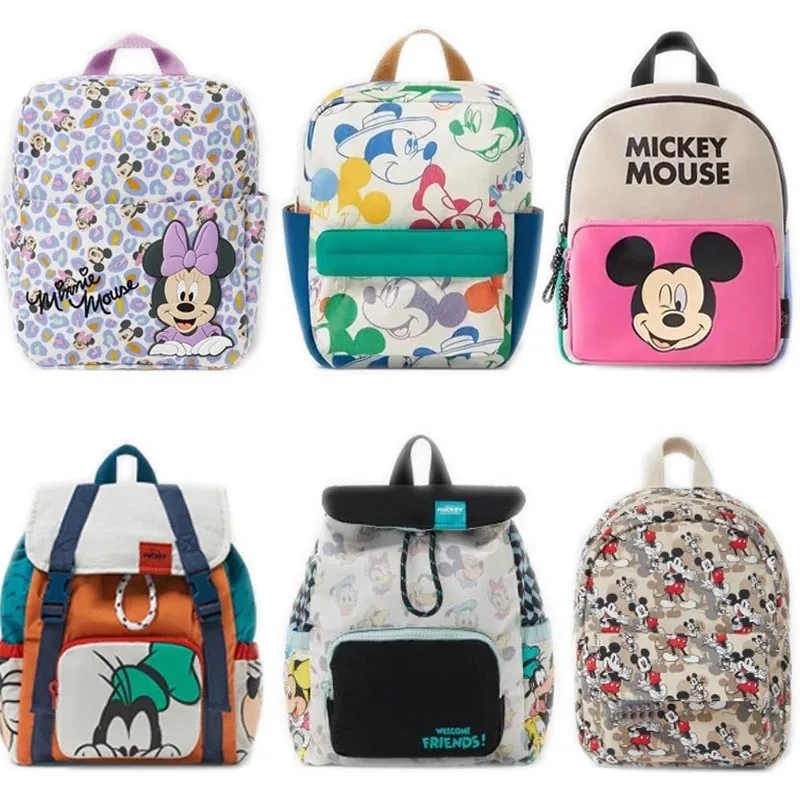 27X21X10 cm Disney cartoon Mickey Mouse  New Kids Backpack Mini Minnie Schoolbag  Girls and Boys  Cute Shoulder Bag