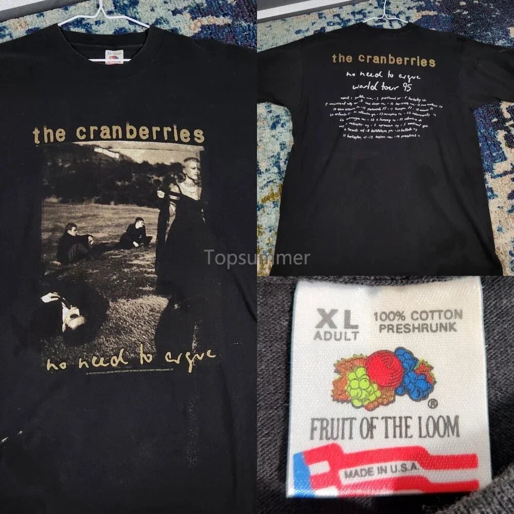 Vtg 90S The Cranberries Band T-Shirt