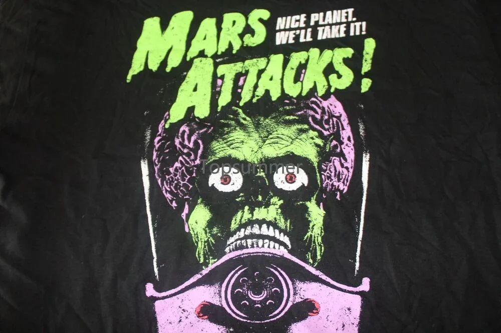 Mars Attacks Xl Black T-Shirt