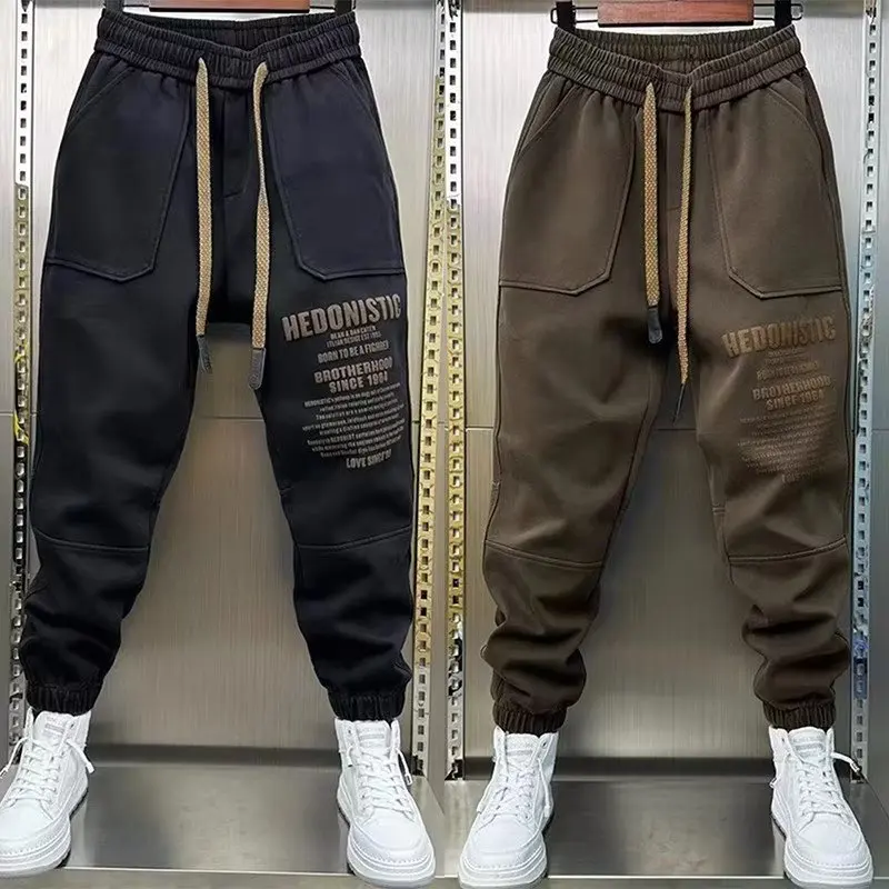 Casual Cargo Pants For Men Korean Fashion Trousers Baggy Sweatpants Gym Jogger hip hop Streetwear y2k man pants Autumn Trousers