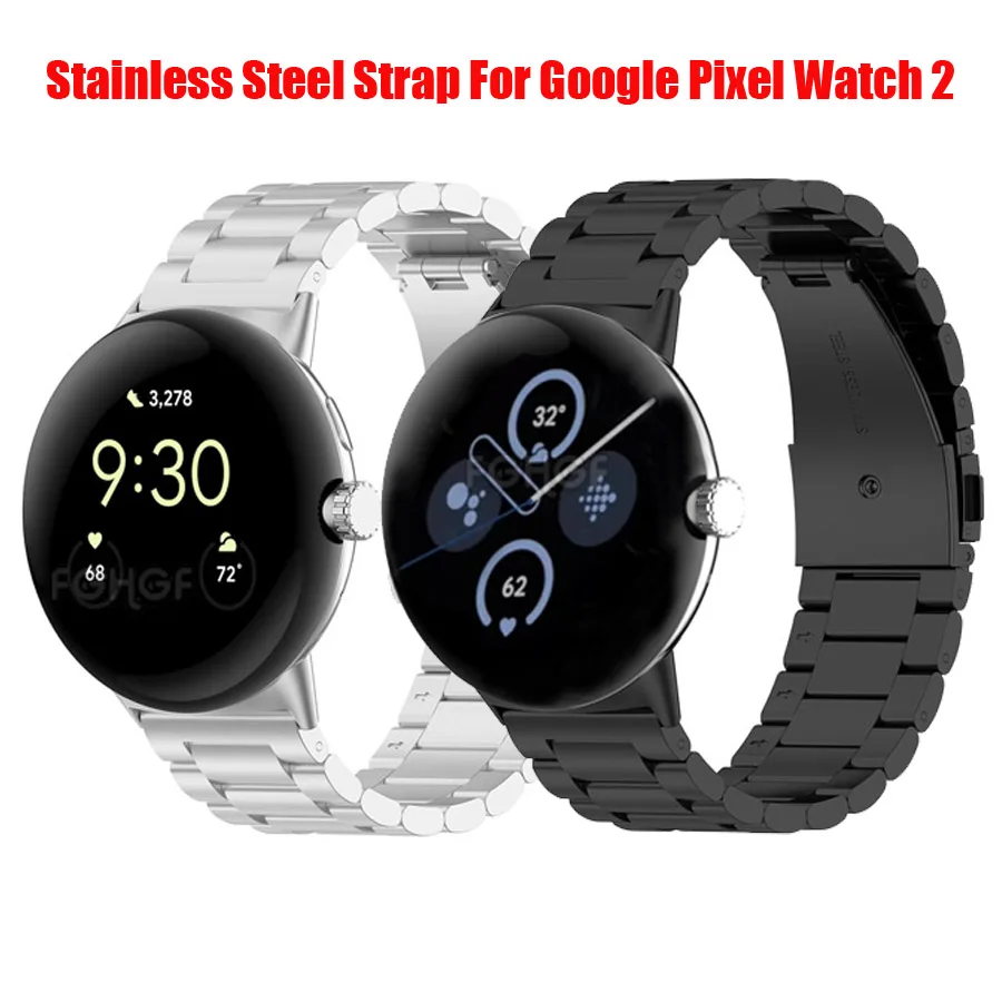 Stainless Steel Strap For Google Pixel Watch 2 Replacement Bracelet For Google Pixel Watch Band Metal Correa Accessories No Gaps