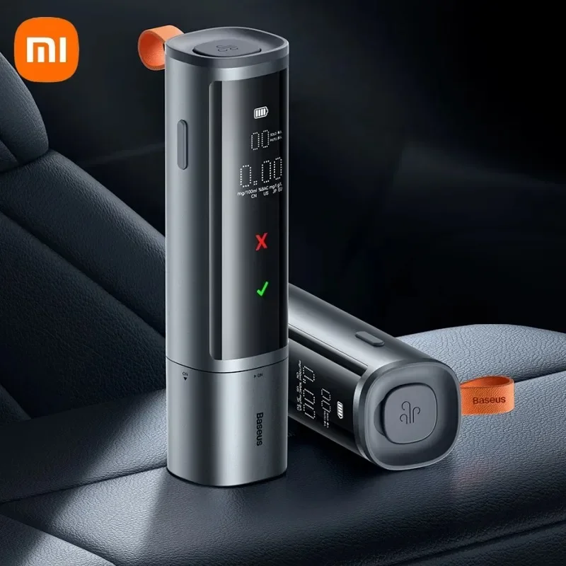 Xiaomi Baseus Automatic Alcohol Tester Breathalyzer USB Charging LED Display Dual Mode Switch Breath Rechargeable Alcool Tester