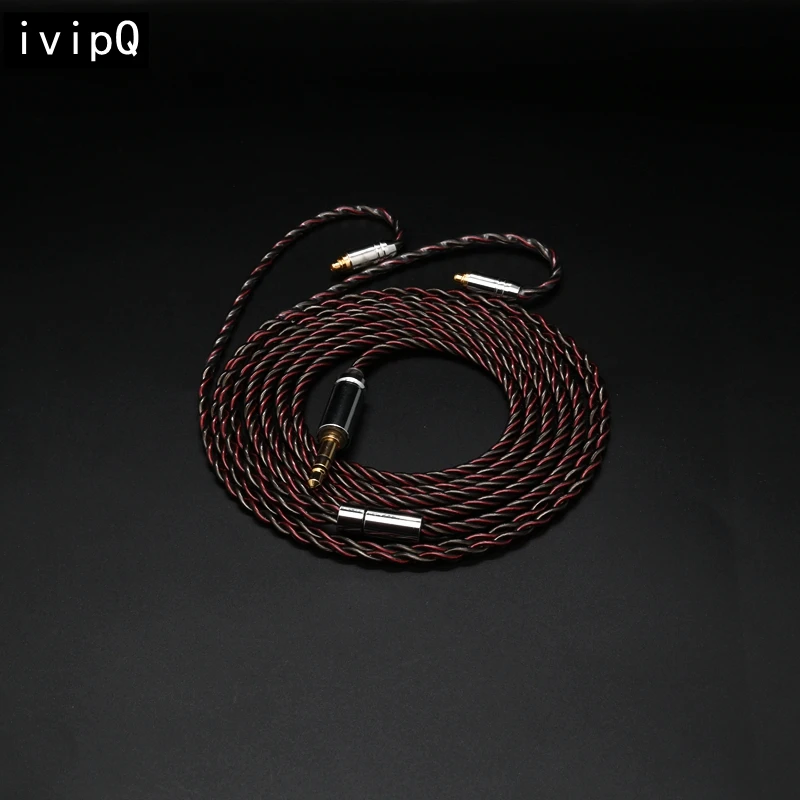 Main ivipQ 524 4-Core HIFI Earphone Replacement Cable,With QDC/TFZ/0.78 2PIN/MMCX/IE900/N5005,For CIEM MK4 Moondrop TANCHJIM image