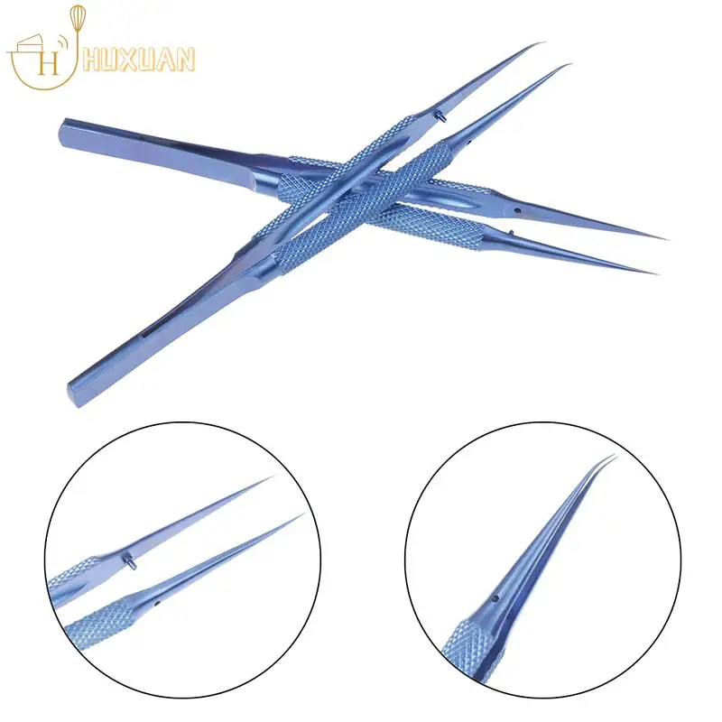 Main 1pc Titanium Alloy Tweezers Repair Tool 0.15mm Edge Precision Fingerprint Tweezers image