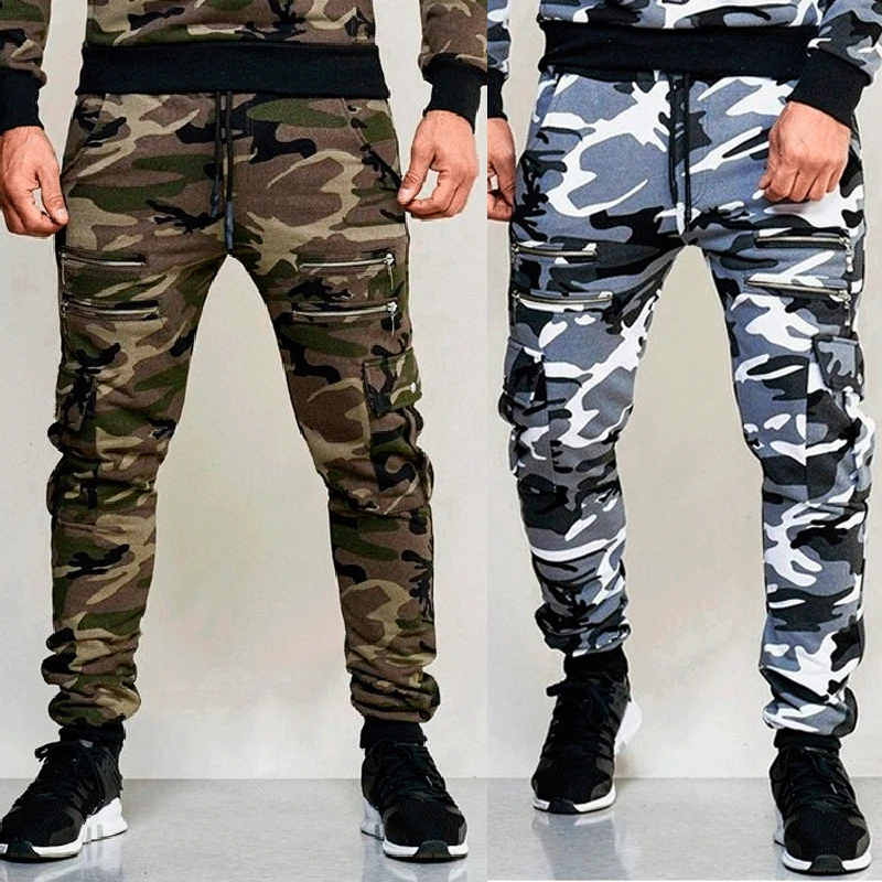 2024 new M-5X Mens Jogger Autumn Pencil Harem Pants Men Camouflage Pants Loose Comfortable Cargo Trousers Camo Joggers