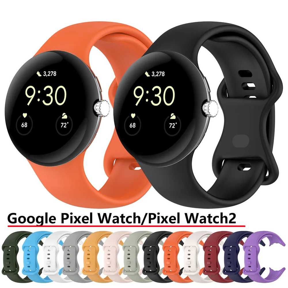 Original Silicone Strap for Google Pixel Watch 2 Replacement Sport Bracelet Correa for Google Pixel Watch Band Accessories