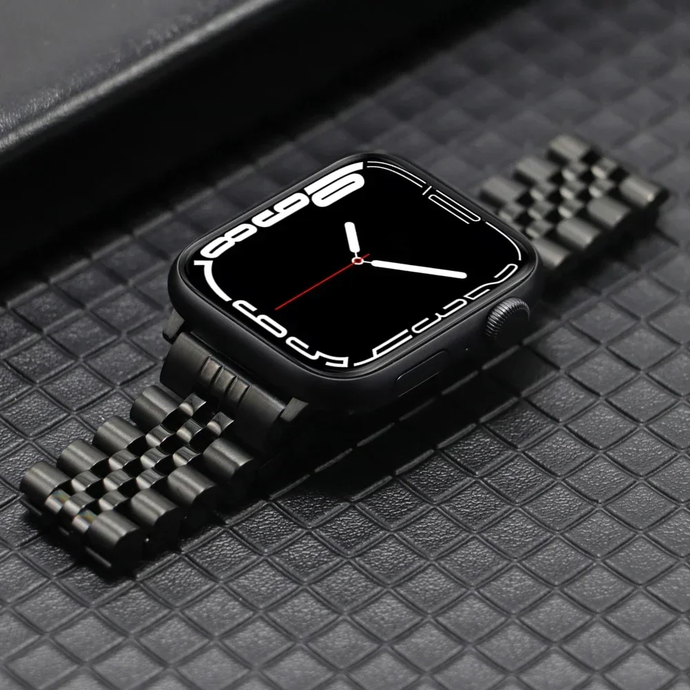 Metal Stainless Steel Strap for Apple Watch Ultra 2 49mm Band 44mm 45mm 41mm 38 40mm 42mm Bracelet Correa IWatch 9 8 7 6 5 4 SE