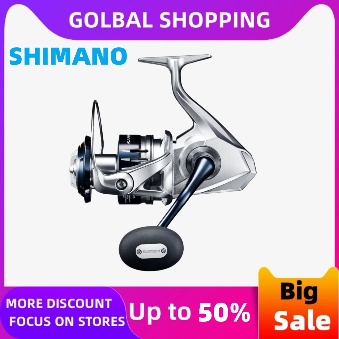 Main 2020 SHIMANO SARAGOSA SW 5000XG 6000HG 8000HG 10000PG 14000XG 18000HG 20000PG Metal Body&Spool Saltwater Spinning Fishing Reel image