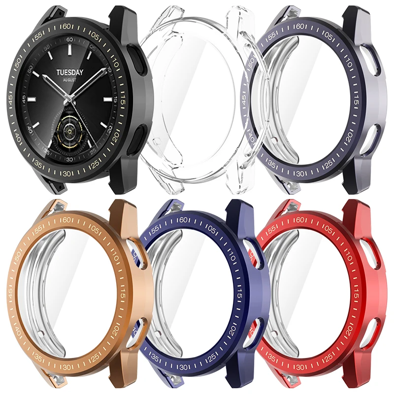 Case for Xiaomi Watch S3 Soft TPU Anti-Scratch Protector Shell All-around Bumper Protective Cover For Mi Watch S3 Accessories