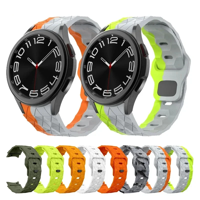 Silicone Strap for Samsung Galaxy Watch 6 Classic 47mm 43mm/4 classic 46mm 42mm Bracelet Galaxy Watch 5/5pro 45mm/4/6 40mm 44mm