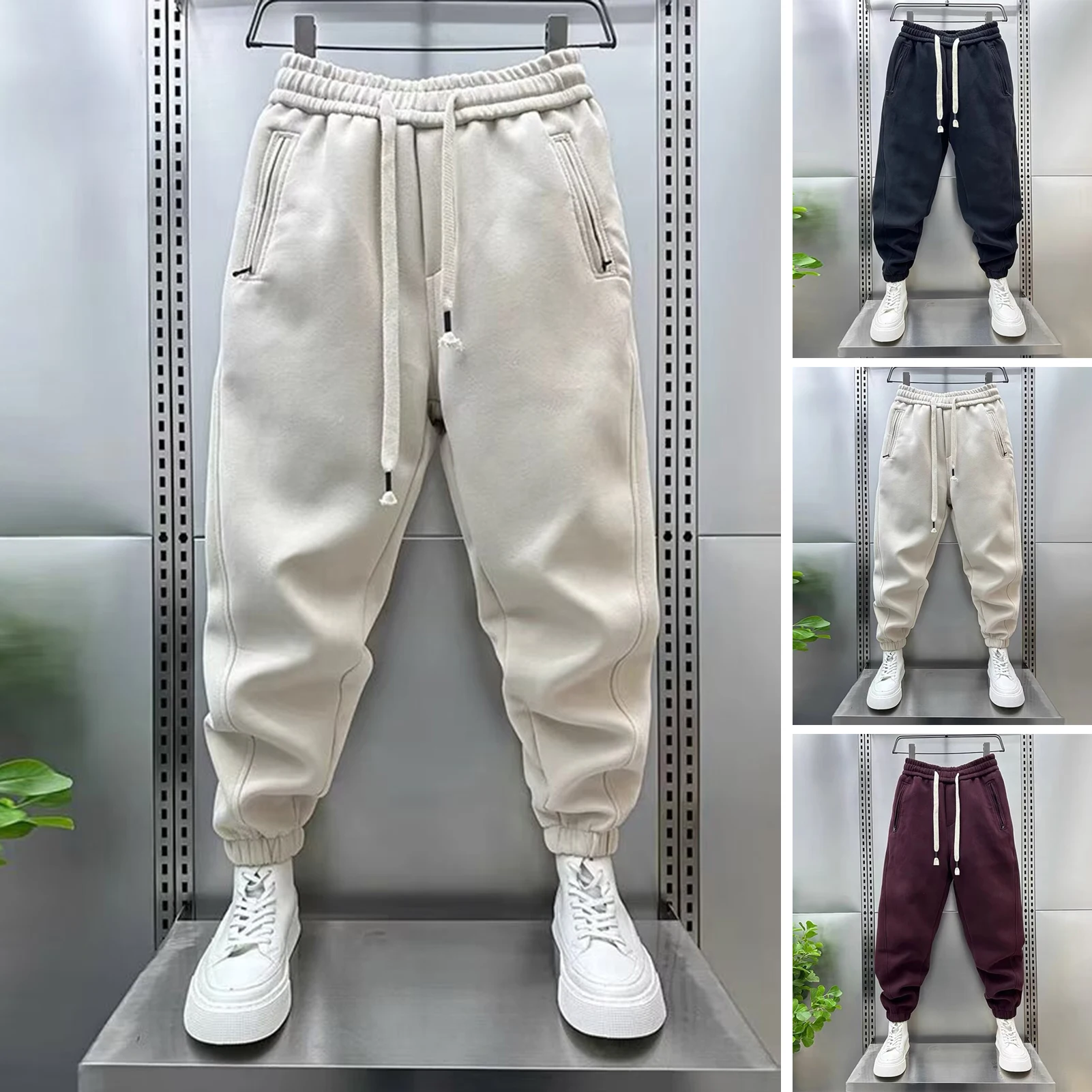 Autumn Winter 2023 New Men's Casual Pants Women Long Pants Mens Casual Sweatpants Soft Sports Jogging Pants S-3XL