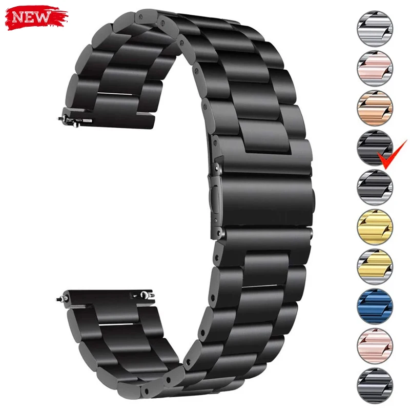 22mm 20mm Metal Band for Samsung Galaxy Watch 7 6 5 4 40mm 44mm 6Classic 47mm 5Pro 45m Stainless Steel Strap for Amazfit Correa