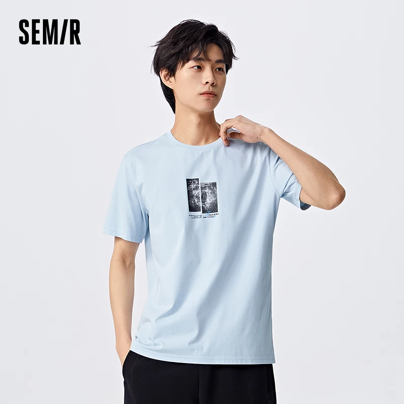 Semir 2024 Short-Sleeved T-Shirt Men Summer Loose T-Shirt Antibacterial Daily Casual T-Shirt For Men