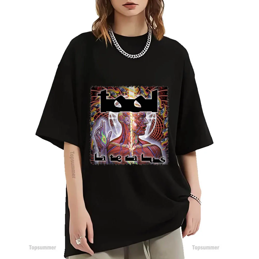 Lateralus Album T-Shirt TOOL Tour T Shirt Men'S Rock Band Oversize T-Shirts Women'S Short Sleeve Tee