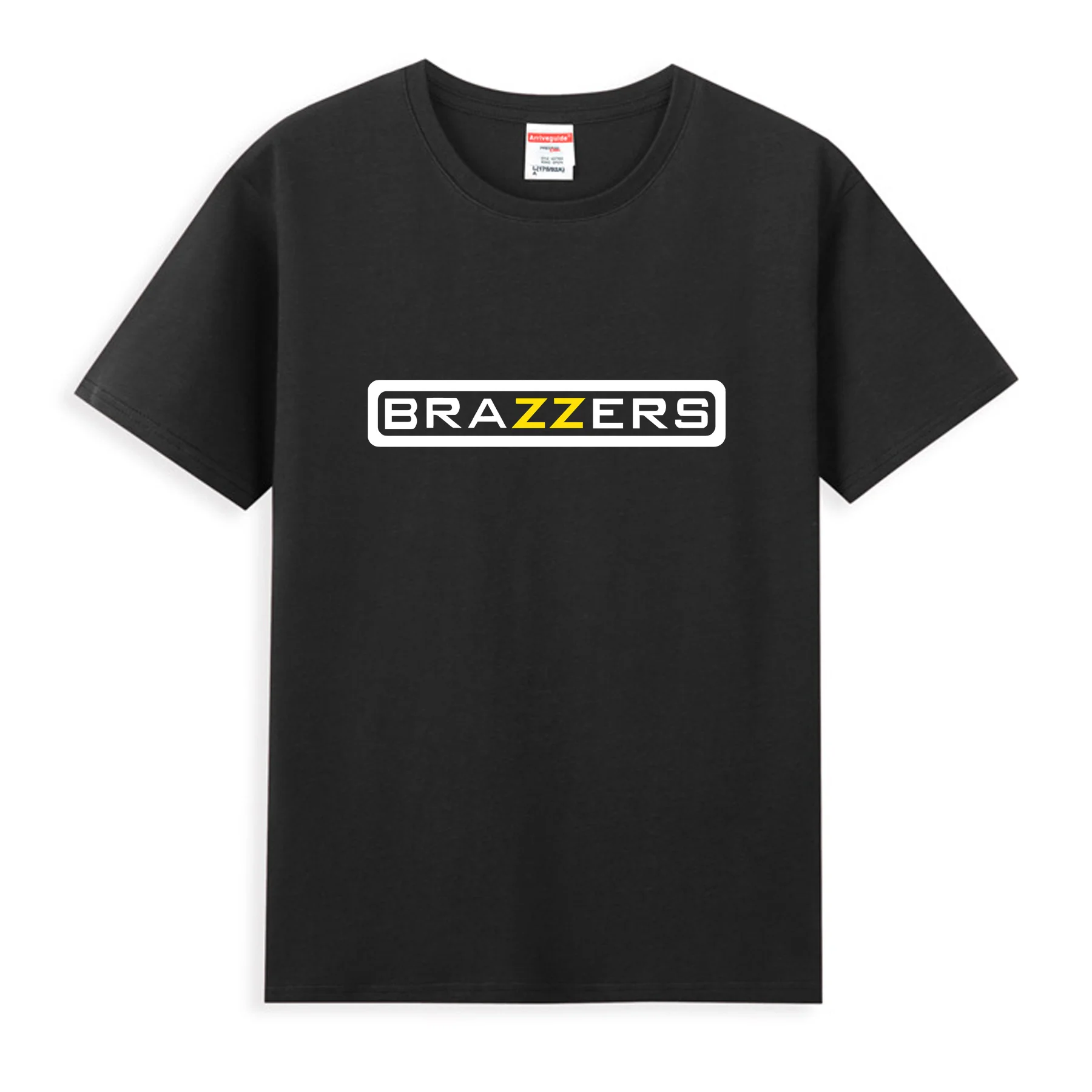 2024 Men T Shirt Casual Brazzers Adult Entertainment Company T-shirt Graphic Oversized Breathable Comfortable Streetwear S-3XL