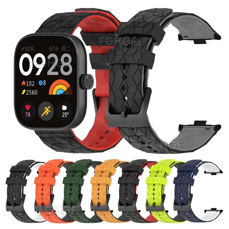 Sports Silicone Watch Band For Xiaomi Redmi Watch 4 Strap Replacement Correa Wristband For Redmi Watch 4 Bracelet Accessories