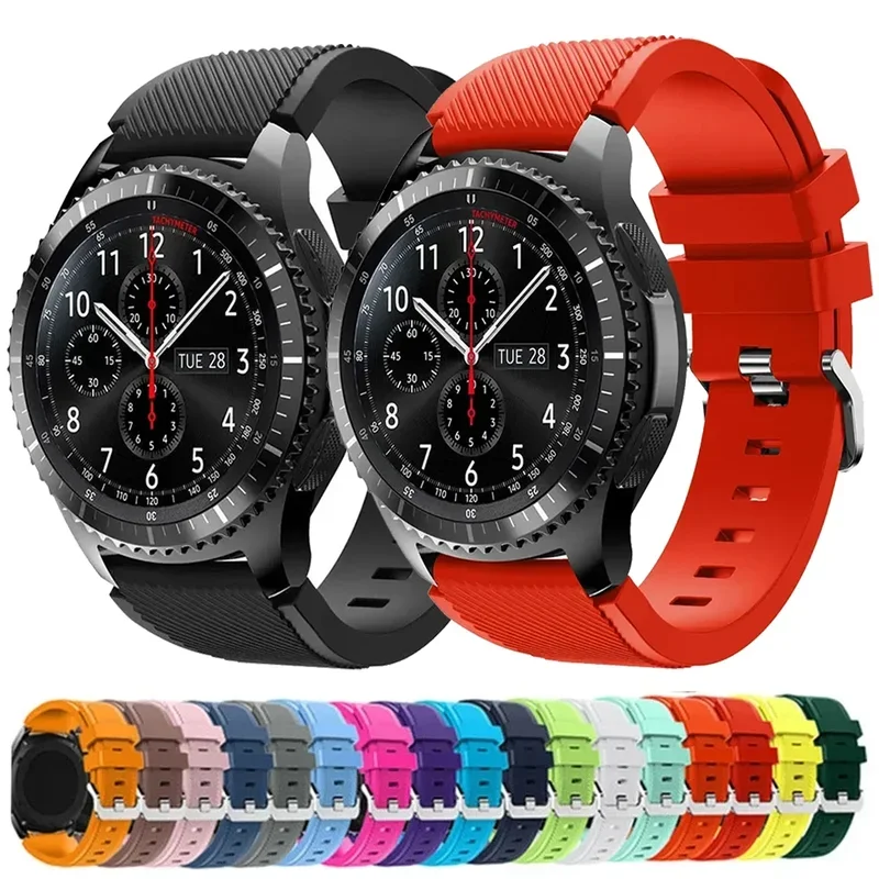 20mm 22mm Silicone Strap for Samsung Galaxy Watch 6 Classic 47mm Bracelet corre Amazfit GTS 4 Huawei GT3/4 42mm samsung watch 7