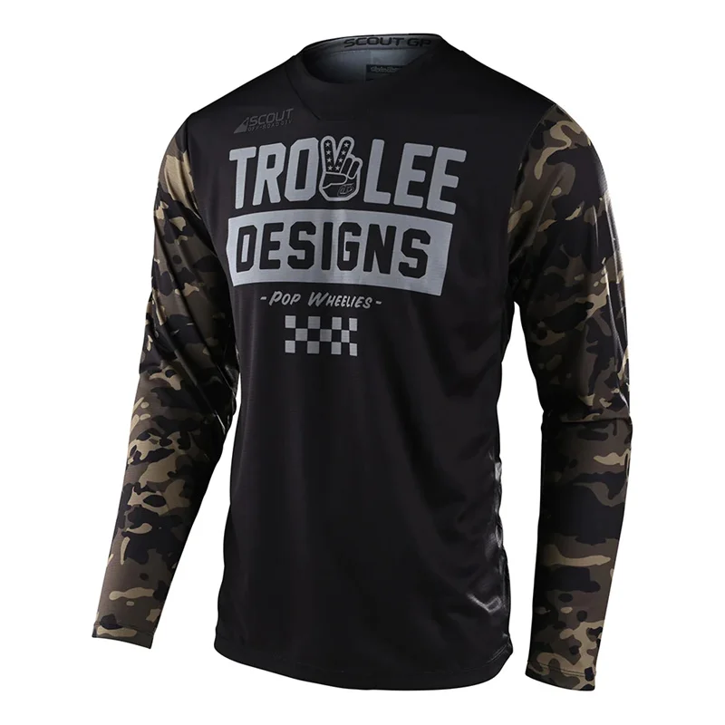 Motocross jersey, motorcycle T-shirt, cross-country enduro downhill jersey, BMX MTB mountain bike long-sleeved jersey