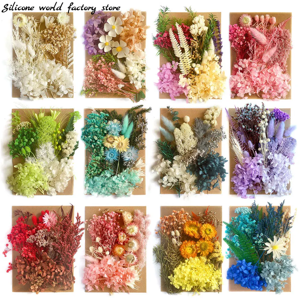 Silicone World Eternal Flower Artificial Dried Flowers for Candles Mold UV  Resin DIY Photo Frame Making Home Decoration Crafts