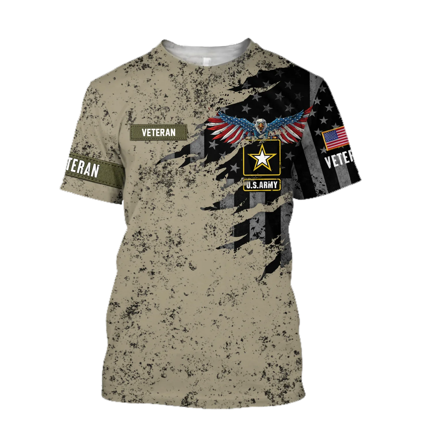 The Latest US Marine Corps Suit Soldier Camouflage 3D Printed Street  Summer Casual Fashion Men Short Sleeved Round Neck T-shirt