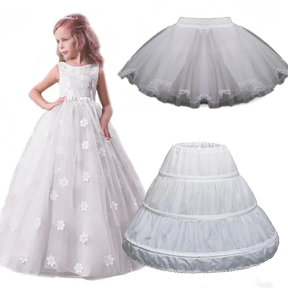 Main Flower Girls Petticoat Underskirt Cosplay Party Children kids Enfant Fille Lolita Ballet Tutu Skirt Enaguas Sottogonna Mini image