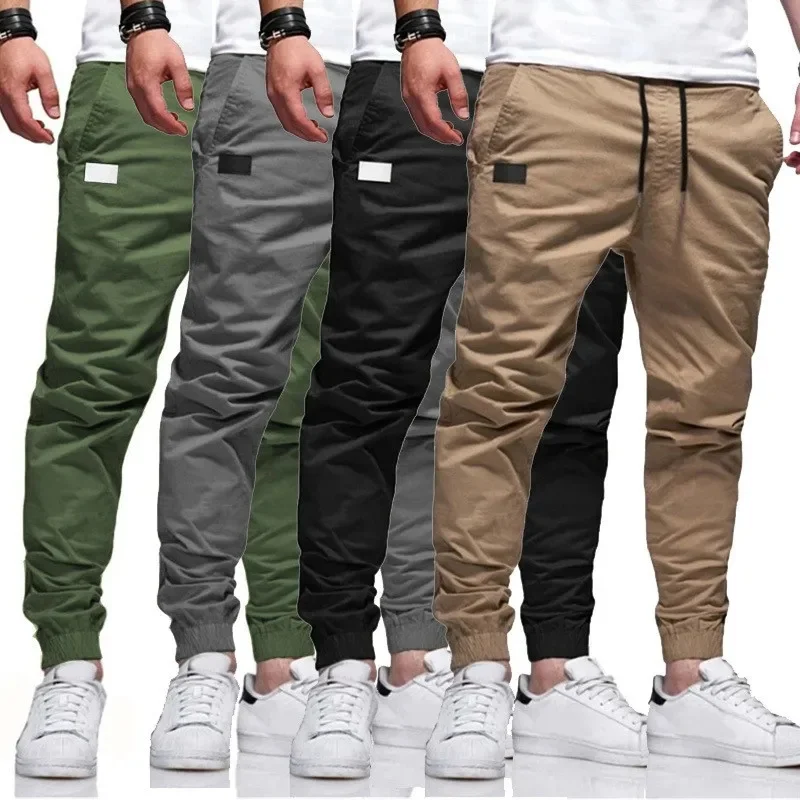 Spring And Autumn New Men's Casual Sports Pants Sweatpants Male Jogger Cargo Harem Pencil Pants Trousers Multi-pocket Sweatwear