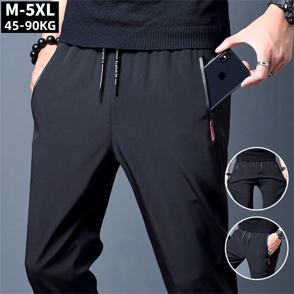 Men Sweatpants Plus Size Pants Casual Stretch Pants Summer Pants Sport Joggers Summer Long Pants