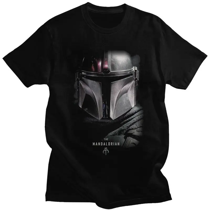 Men's M-Mandalorians T Shirts Short Sleeved Cotton Tshirt Stylish T-shirt Printed Tee Plus Size Clothing