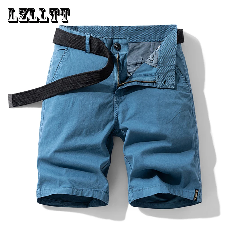 New Summer Men Cotton Cargo Shorts Men Fashion Breeche Bermuda Beach Jogger Shorts Men Tactical Casual Shorts Male Dropshipping