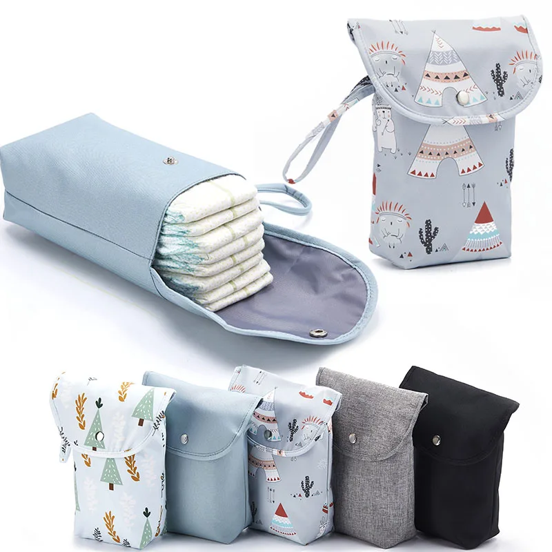 Baby Diaper Bag Organizer Reusable Waterproof Wet/Dry Cloth Bag Mummy Storage Nappy Bag For Disposable Carrying Diaper Clothing