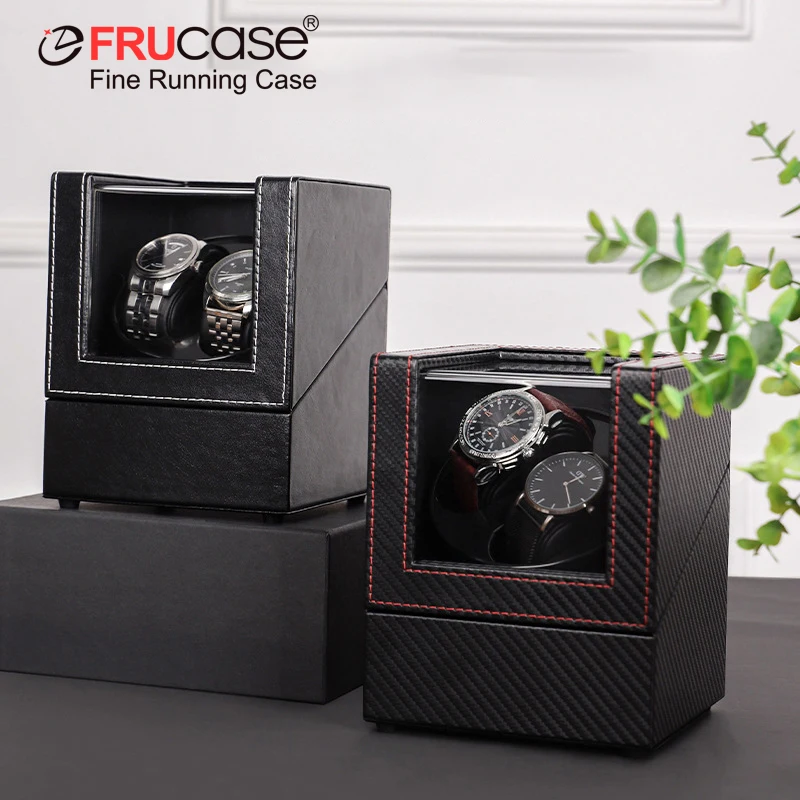 [Newly Upgraded] FRUCASE PU Watch Winder for Automatic Watches Watch Box 1-0 / 2-0