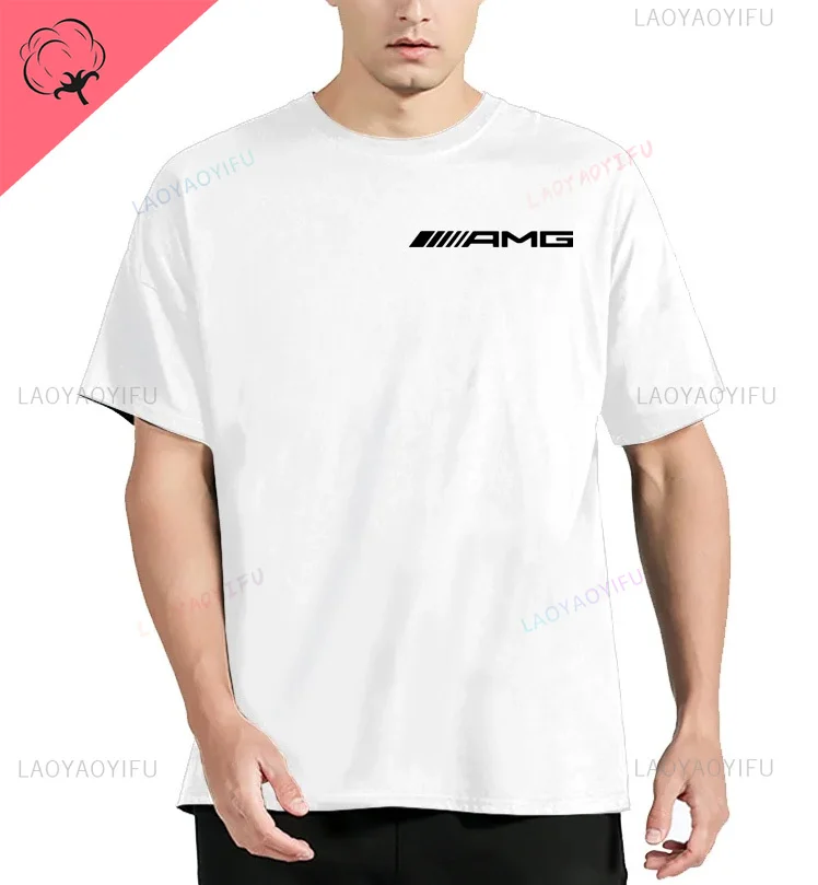 Amgs car fast heartbeat graphic Harajuku casual fashion street Wear summer men and women universal short-sleeved T-shirt