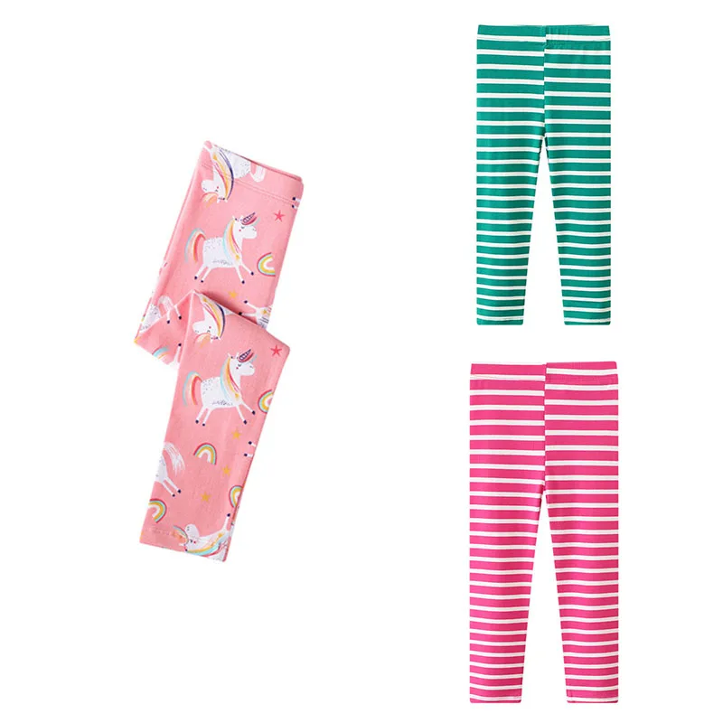 Jumping Meters 2-7T Hot Selling Unicorn Baby Girls Leggings Pants Kids Skinny Trousers Full Length Pants