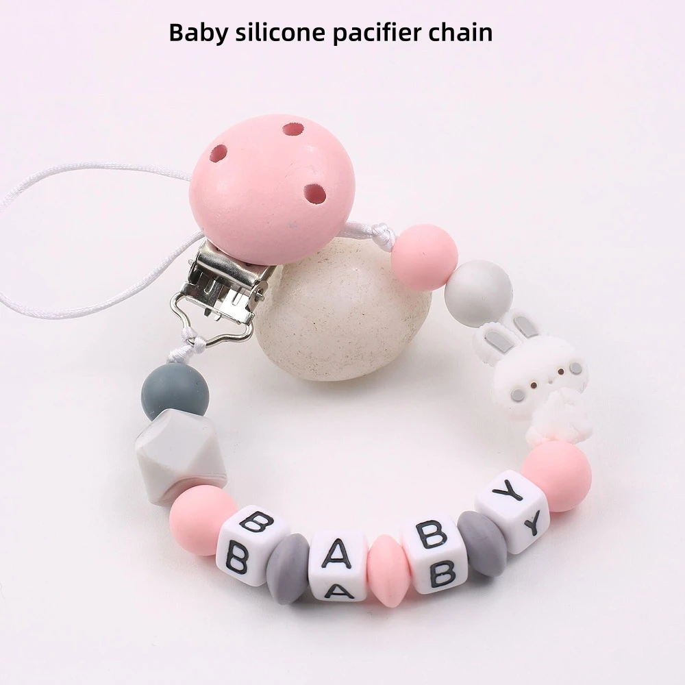 1PC Keep Your Baby's Pacifier Safe and Secure with This Adorable Silicone Cartoon Funny Pacifier Clip Attachment Cute Toy