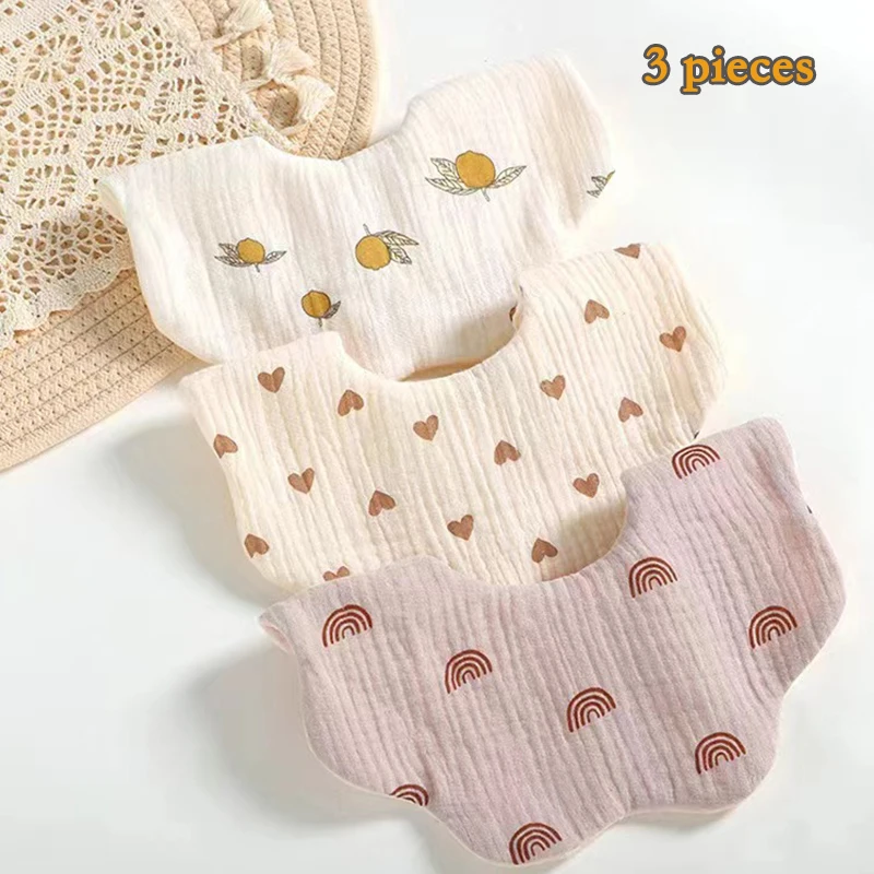 Baby Drool Towel Cotton Gauze Bib Newborn Children's Scarf Fall and Winter