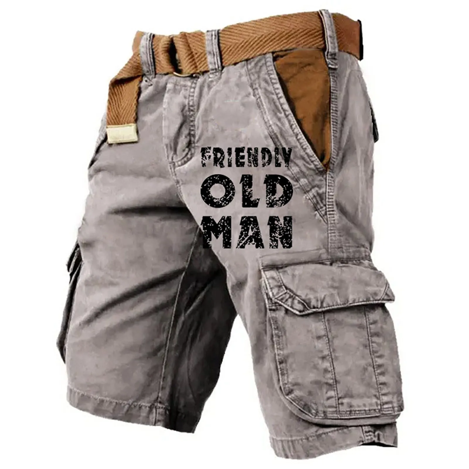 Men Cargo Pants Plus Size Cargo Sports Loose Classic Fashion Personality Five Points Casual Shorts Daily Shorts Men's Wear