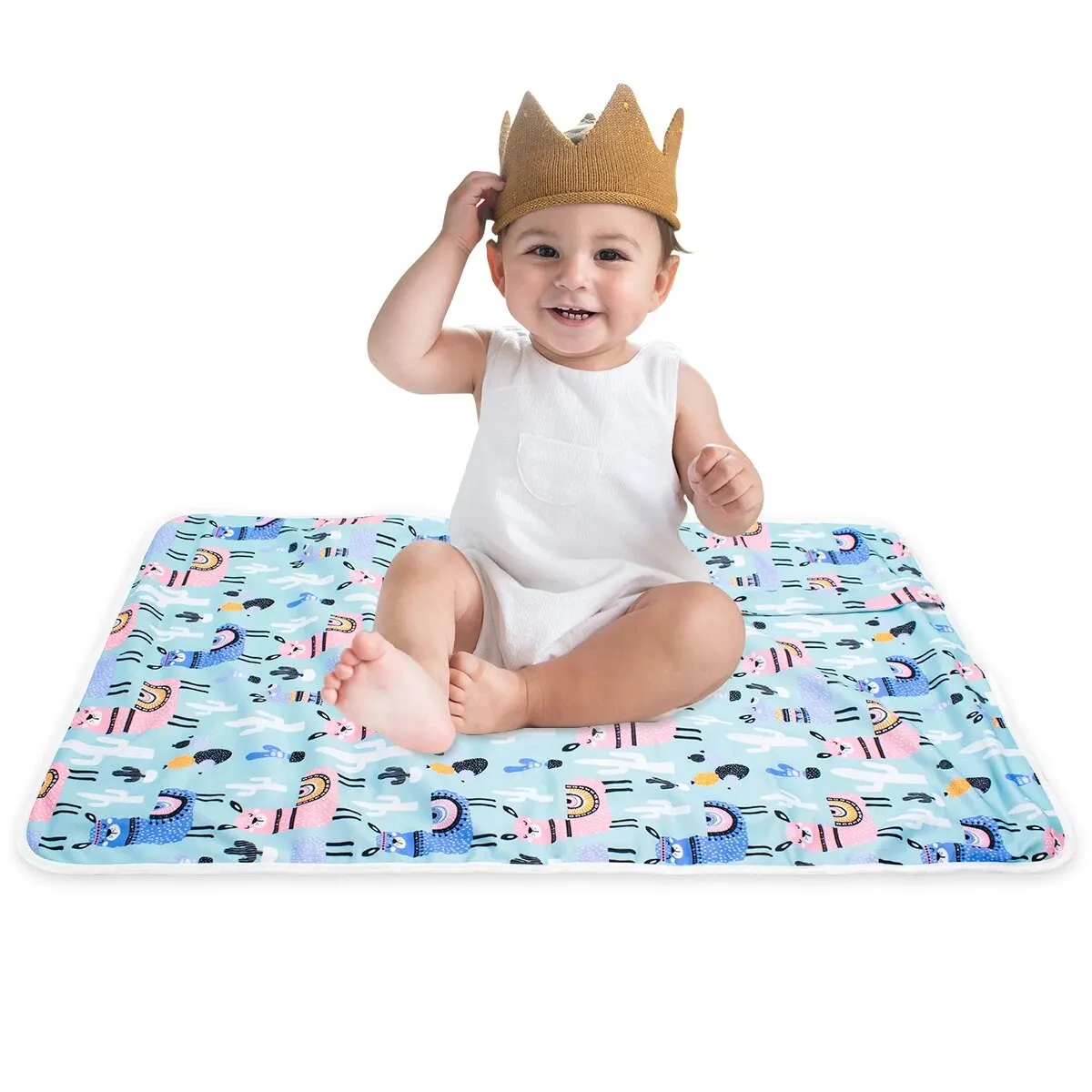 1pc Washable Baby Diaper Changing Mat Soft Portable Changing Pad Waterproof Cover Mattress For Bab 40x70cmy