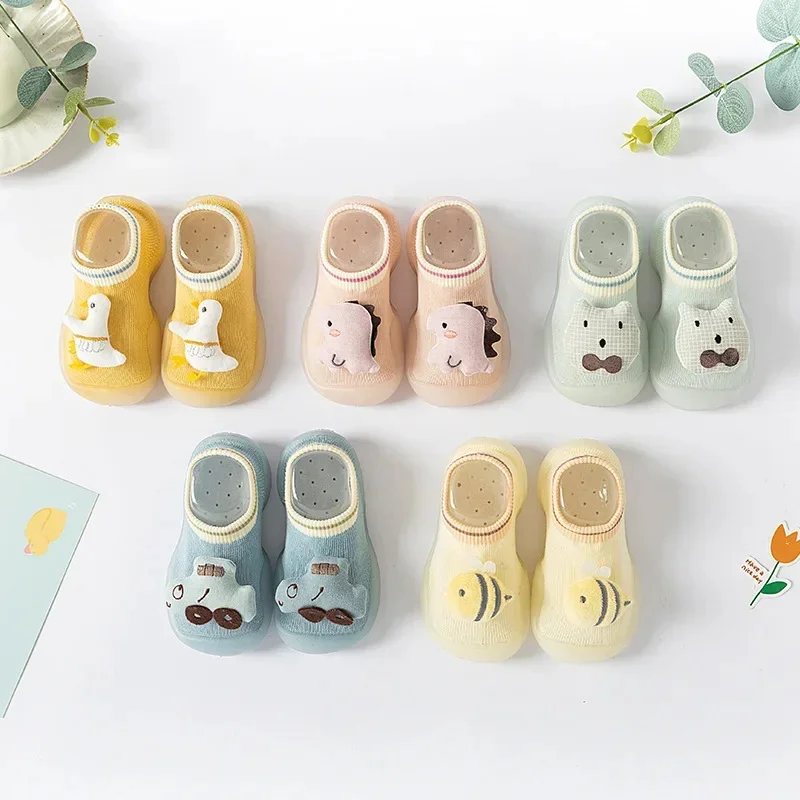 Baby Toddler Shoes Baby Soft Bottom Spring and Summer Indoor Breathable Does Not Fall Off The Fall Floor Socks Sandals