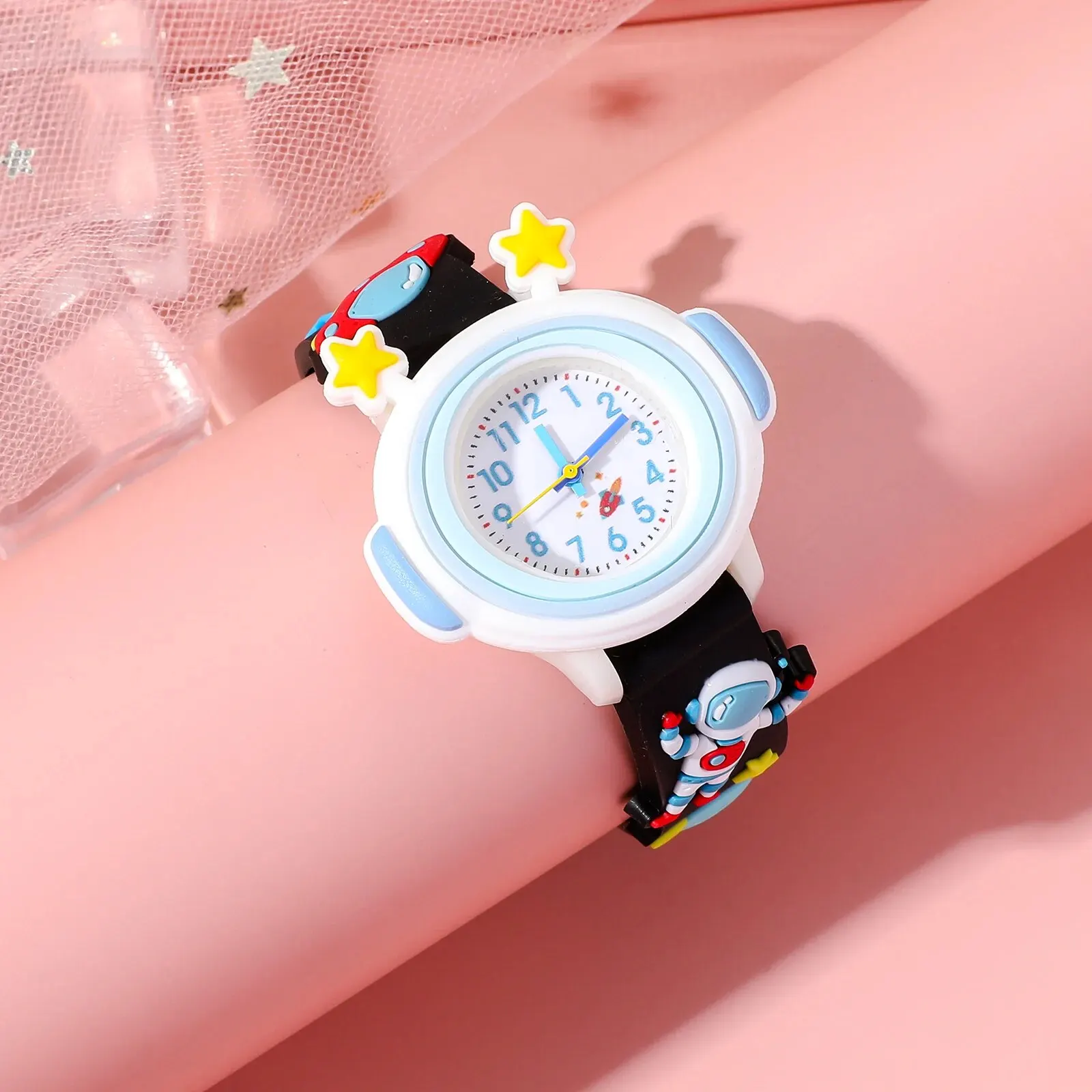 New Children's Cosmonaut Cartoon Silicone Quartz Watch