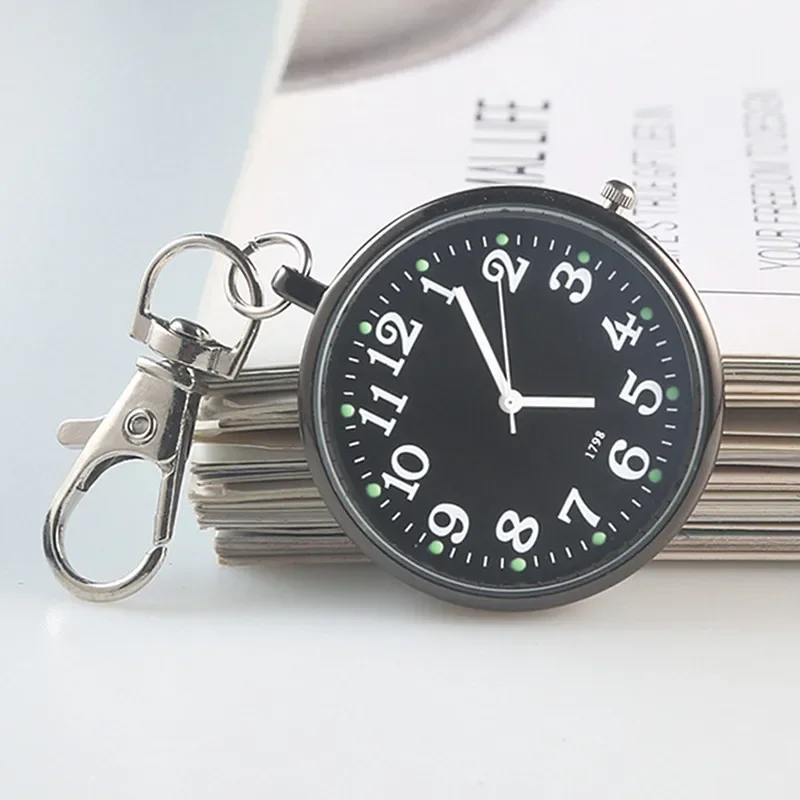 New Pocket Watch Keychain Remote Control Clock With Battery Student Doctor Medical Vintage Watch